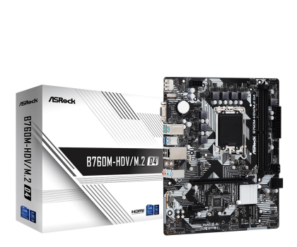 Płyta główna ASROCK Płyta główna B760M-HDV/M.2 D4 s1700 2DDR4 DP/HDMI mATX